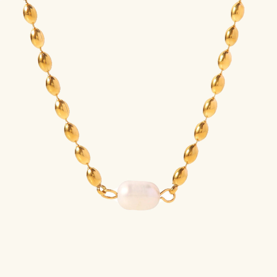 Gold Plated Faux Pearl Layered Necklace Set for Women