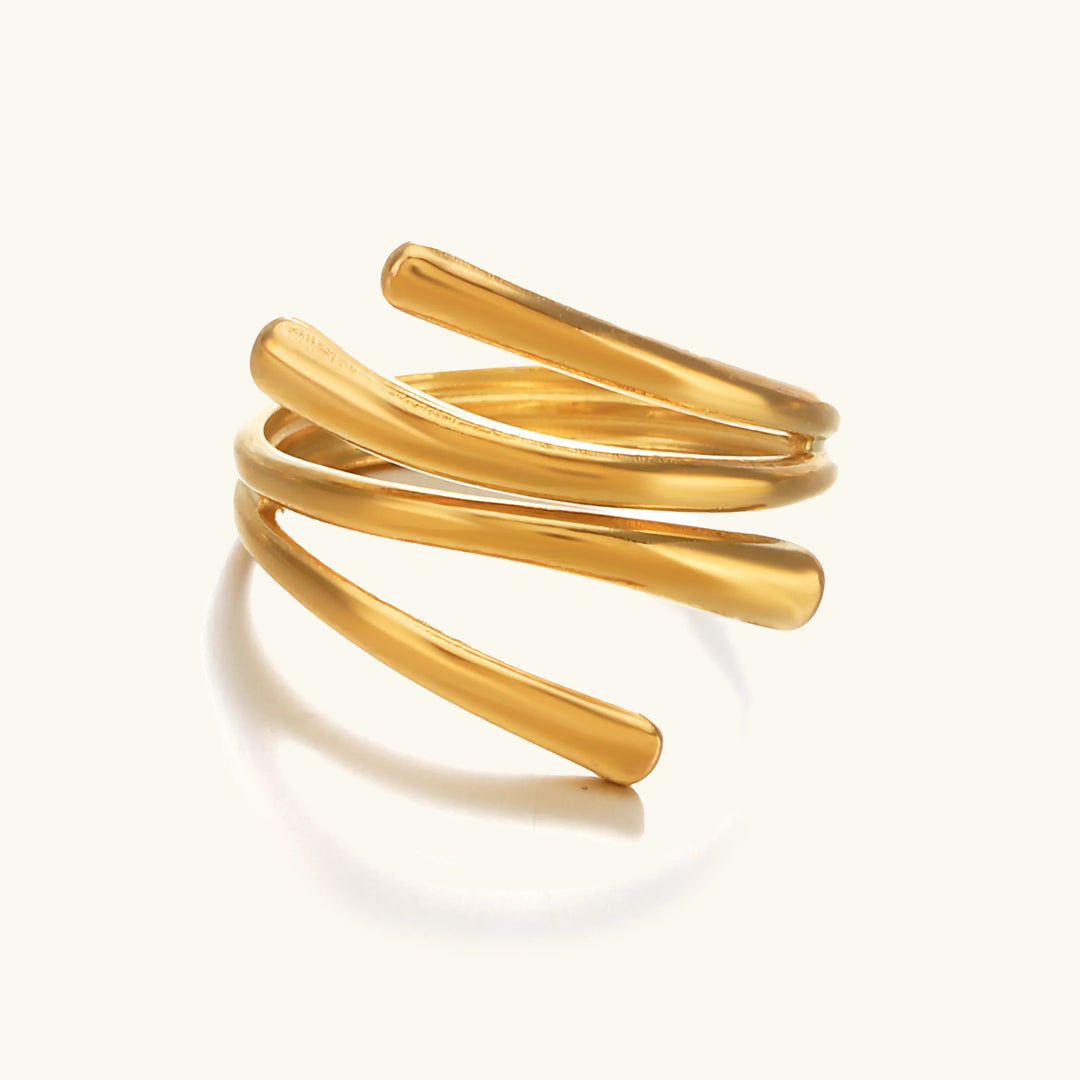 Gold-Plated Shay Contemporary Ring for Women