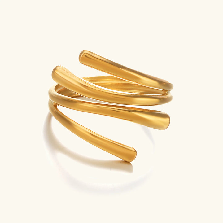 Gold-Plated Shay Contemporary Ring for Women