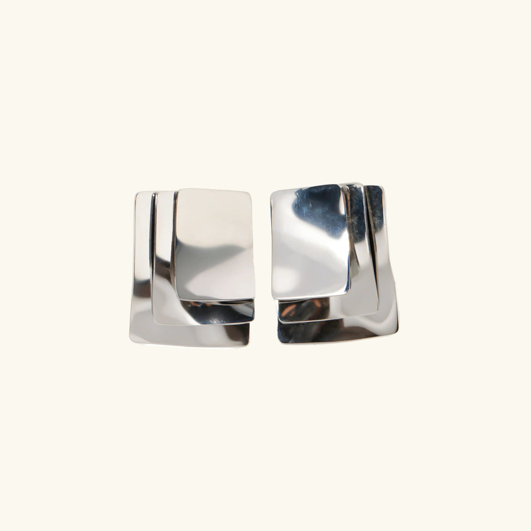 Gold-Plated Geometric Hypoallergenic Earrings