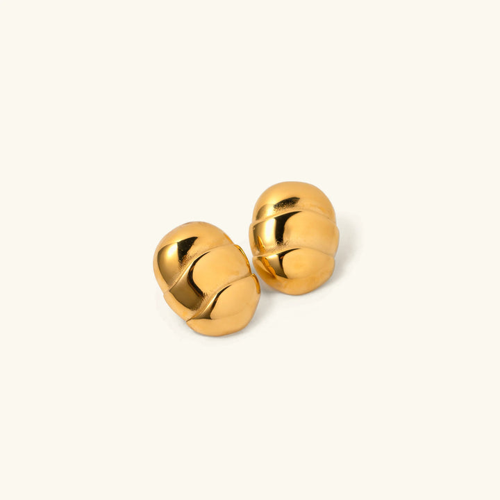 Gold-Plated Scarab-Inspired Earrings for Timeless Elegant Look
