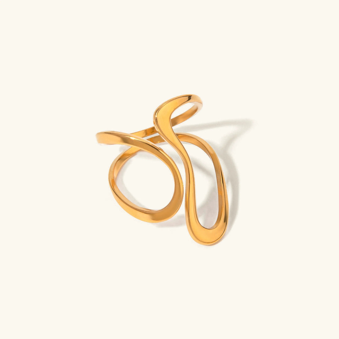 Gold-Plated Mosaic Ring