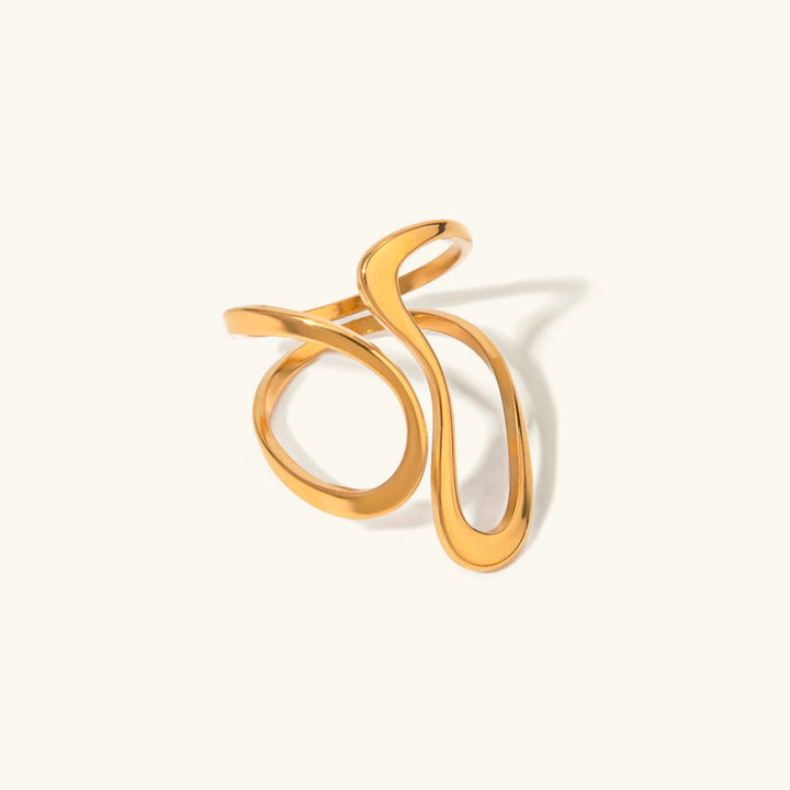 Gold-Plated Mosaic Ring
