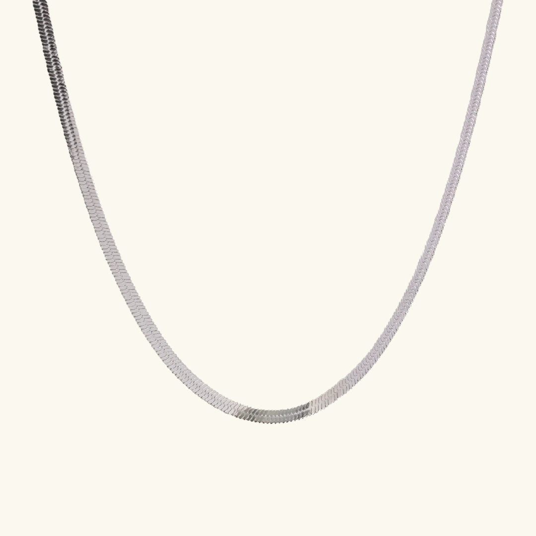 Silver-Plated Layered Chain Necklace Set for Women
