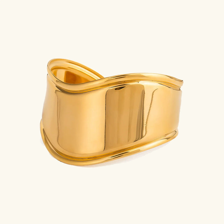 Gold Plated Statement Cuff Bracelet for Women
