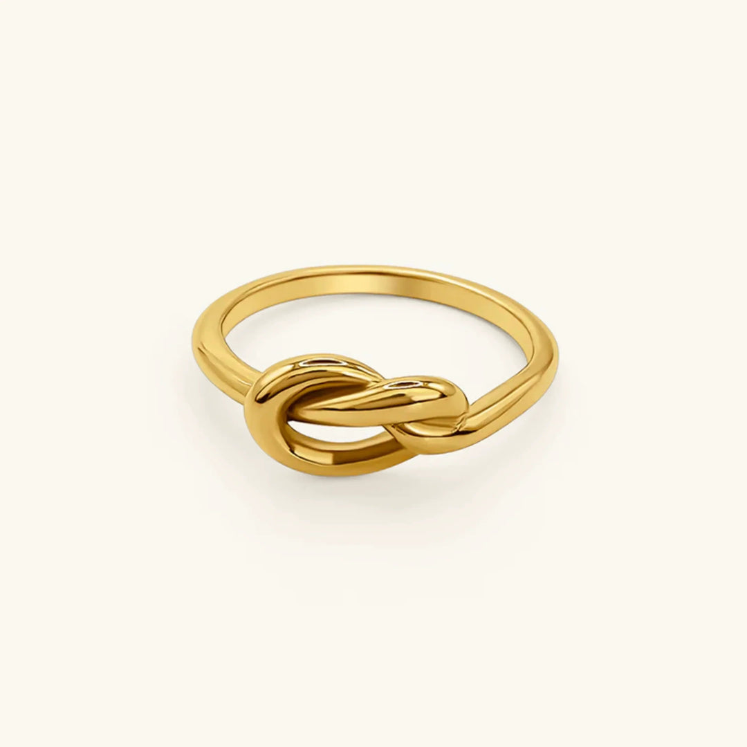 Gold-Plated Bellara Knot Ring for Women
