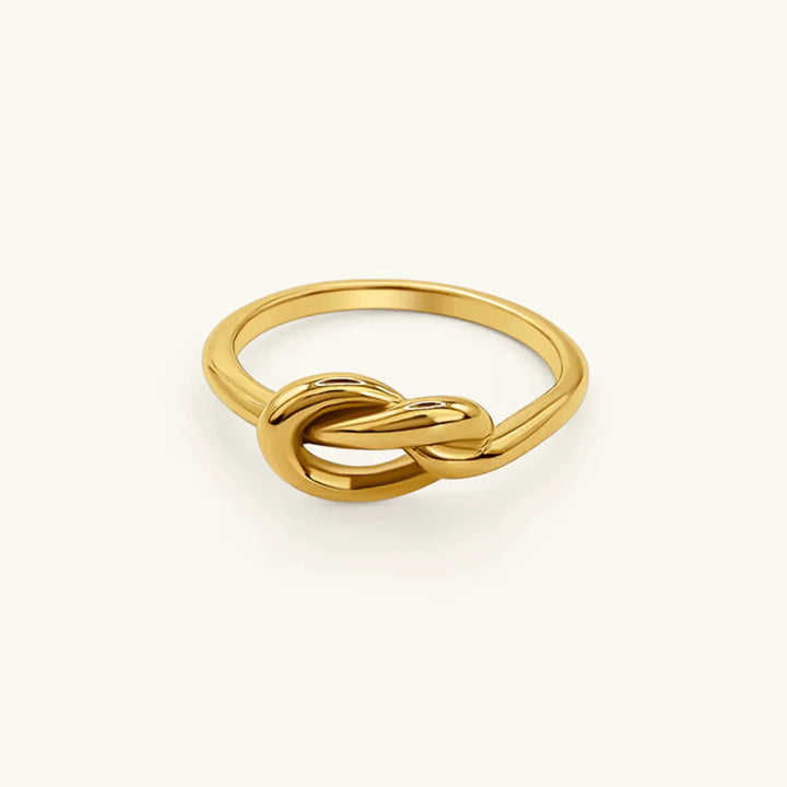 Gold-Plated Bellara Knot Ring for Women