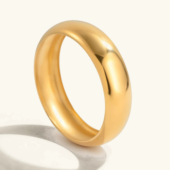 Chunky Gold Plated Bangle Bracelet for Women