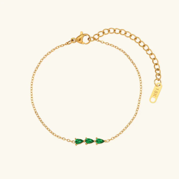 Gold-Plated Diamond Bracelet For Women