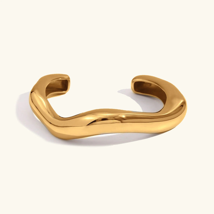 Gold Plated Statement Cuff Bracelet for Women