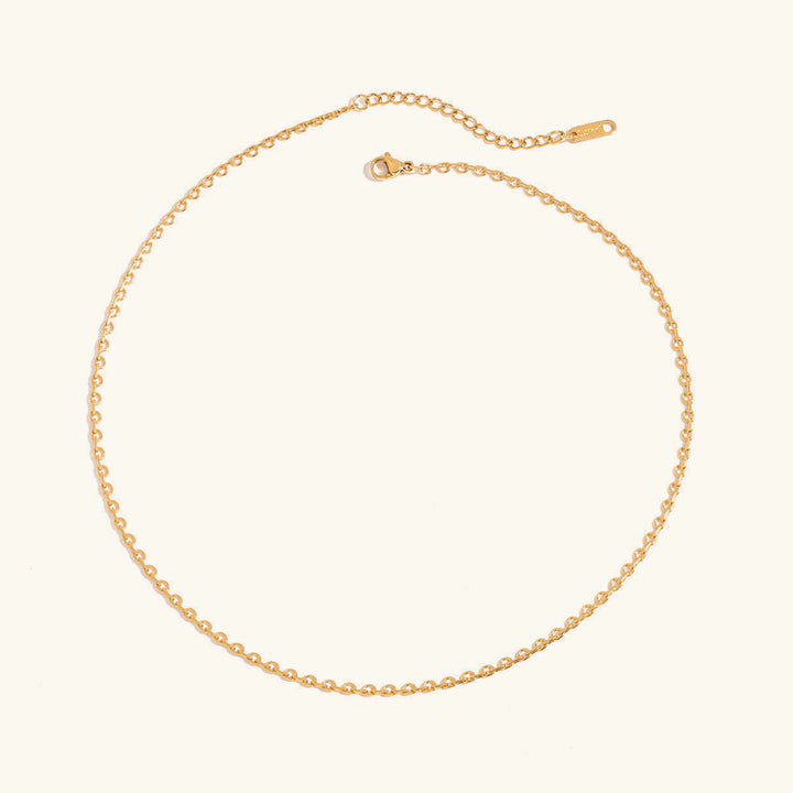 Gold-Plated Chain Necklace with Delicate Links