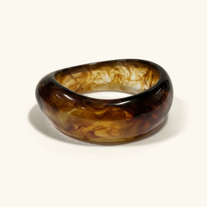 Gold-Plated Julianna Sculpted Autumn Bangles