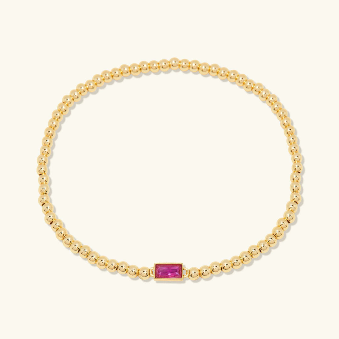 Gold-Plated Celine Birthstone Bracelet