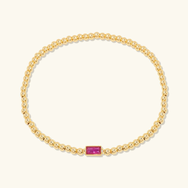 Gold-Plated Celine Birthstone Bracelet