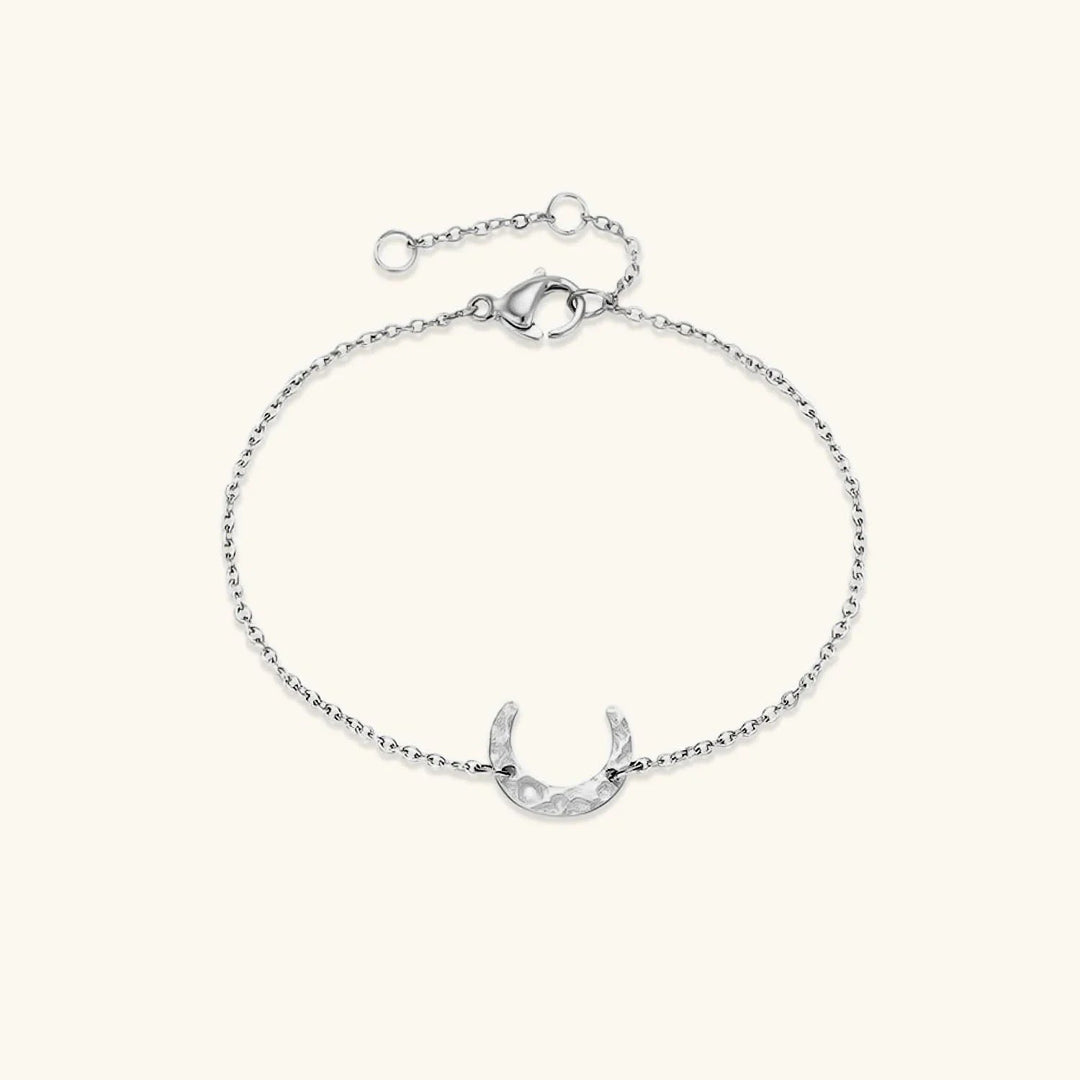 Gold-Plated Crystal Horseshoe Bracelet for Women