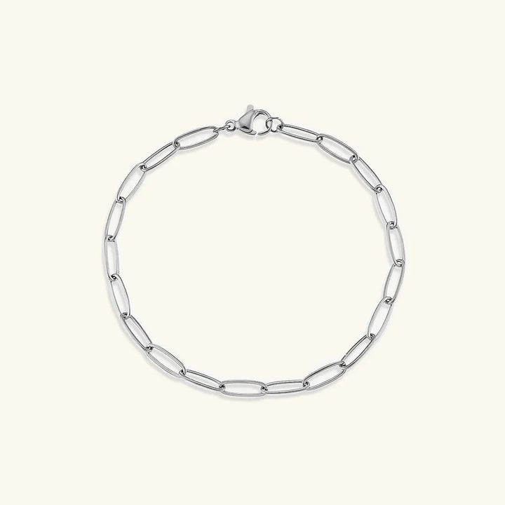 Gold-Plated Link Chain Bracelet for Women