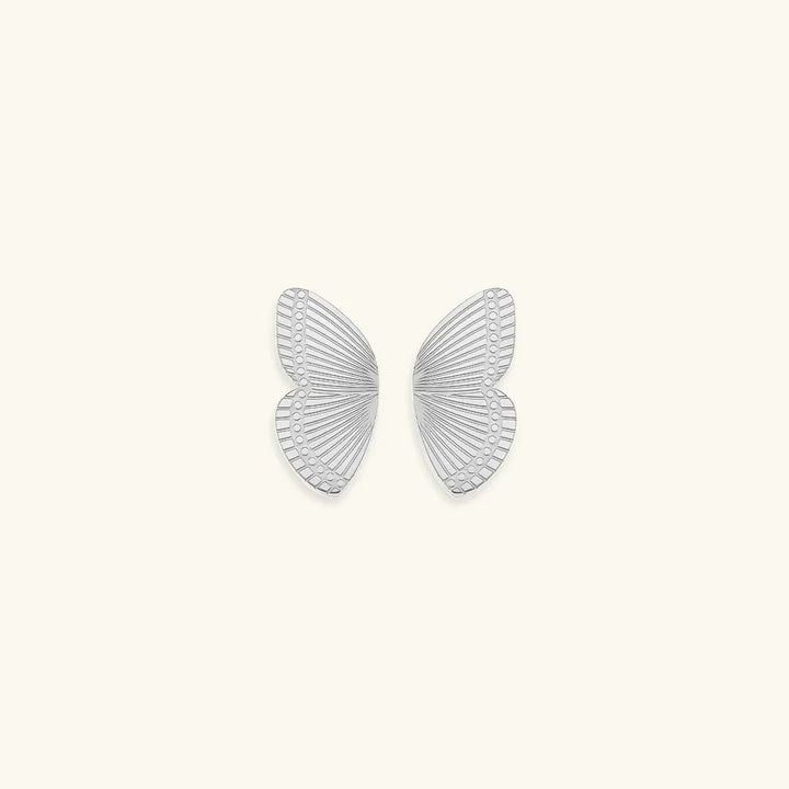 Gold-Plated Butterfly Stud Earrings For Women
