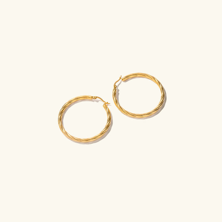 Gold-Plated Hoop Earrings Elevate Your Look with The Elegant