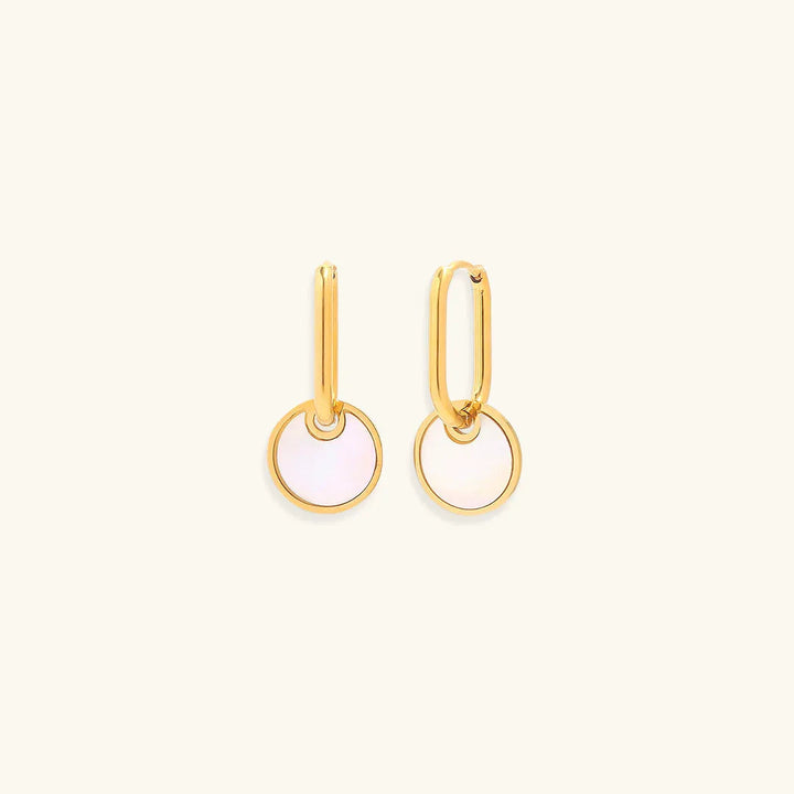 Gold-Plated Shell Drop Earrings for Women