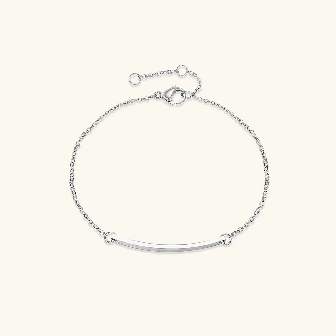 Gold-Plated Bar Bracelet for Women