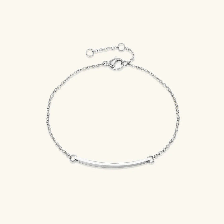 Gold-Plated Bar Bracelet for Women