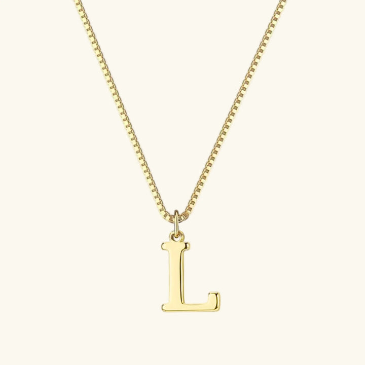 Gold-Tone Letter Initial Pendant Necklace