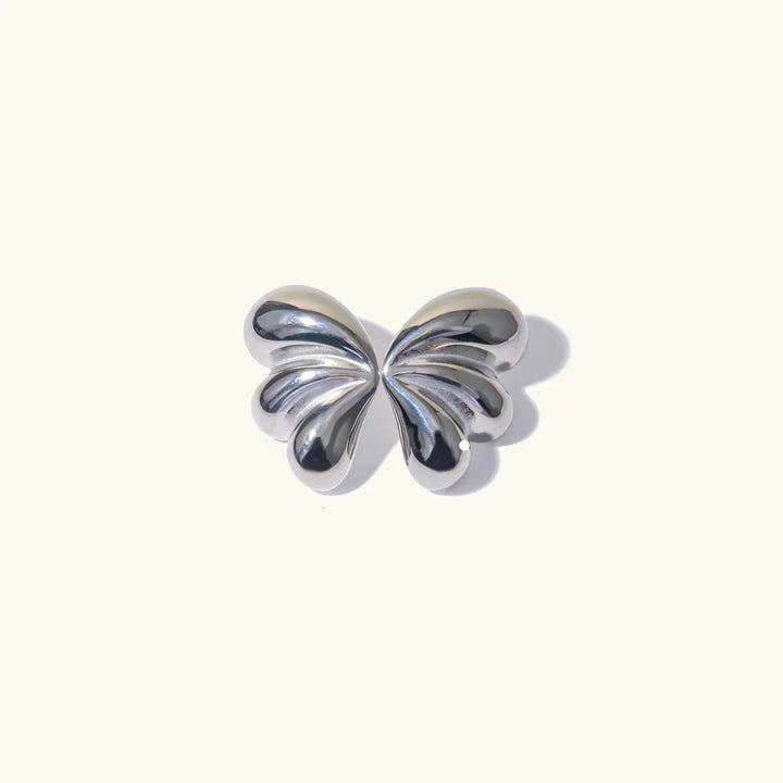 Gold-Plated Butterfly Earrings with Waterproof Stainless Steel