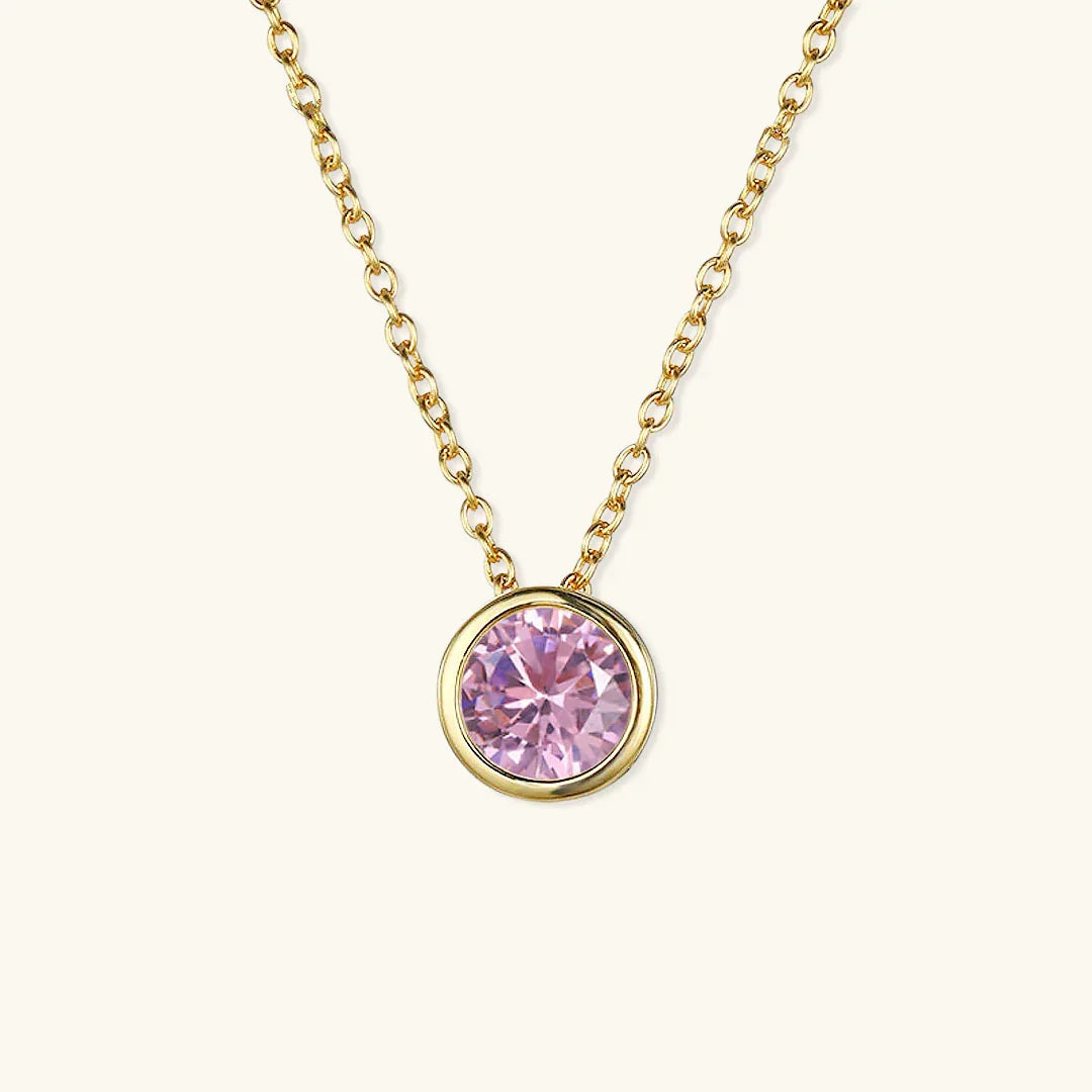 Gold-Plated Crystal Pendant Necklace for Women