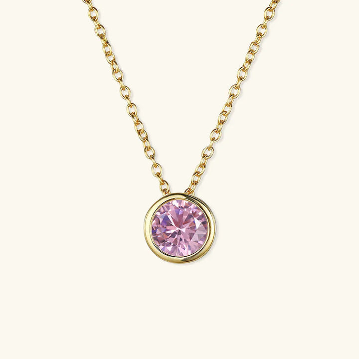 Gold-Plated Crystal Pendant Necklace for Women