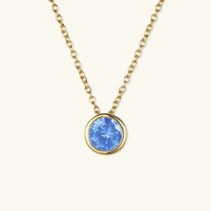 Gold-Plated Crystal Pendant Necklace for Women