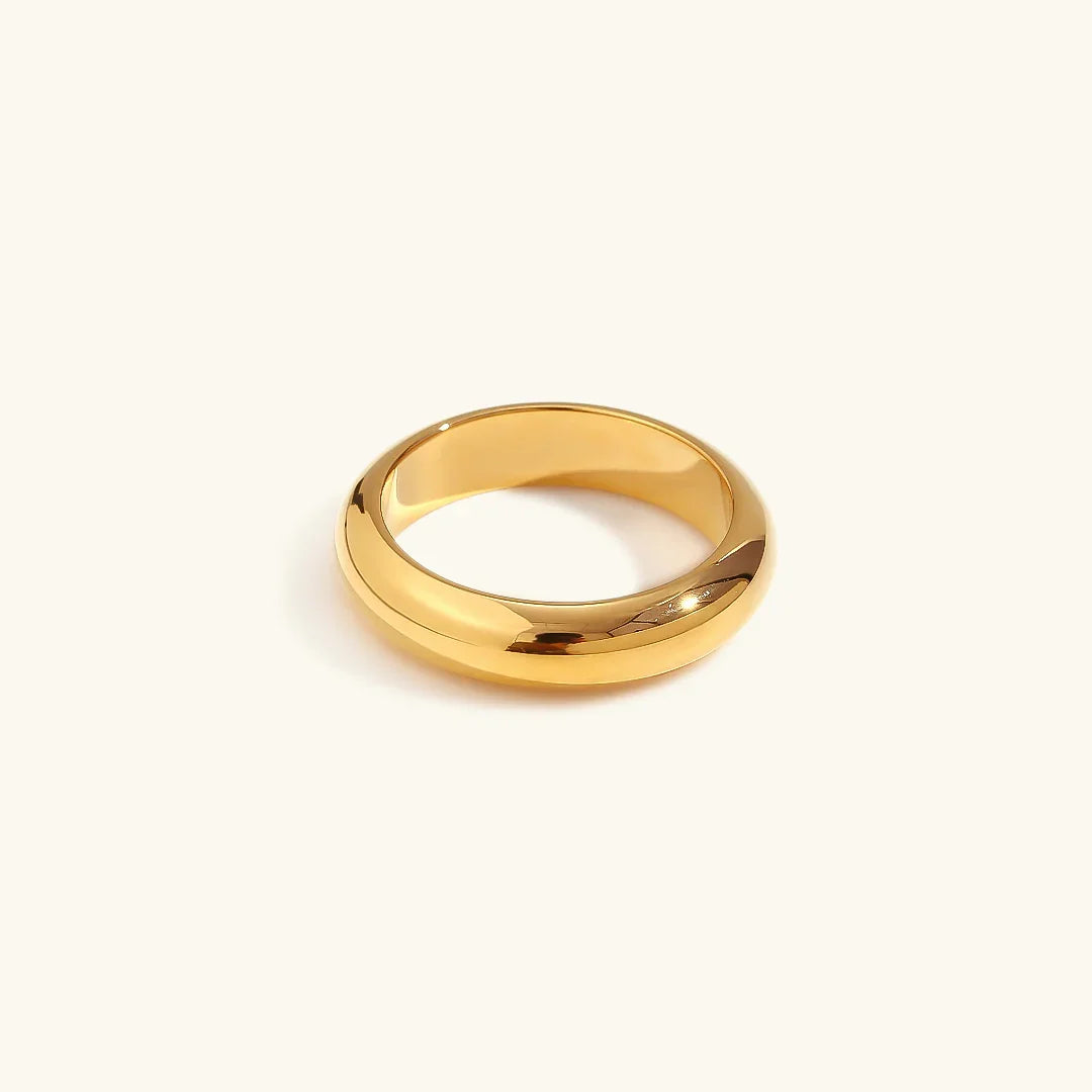 Gold-Plated Minimalist Ring For Women