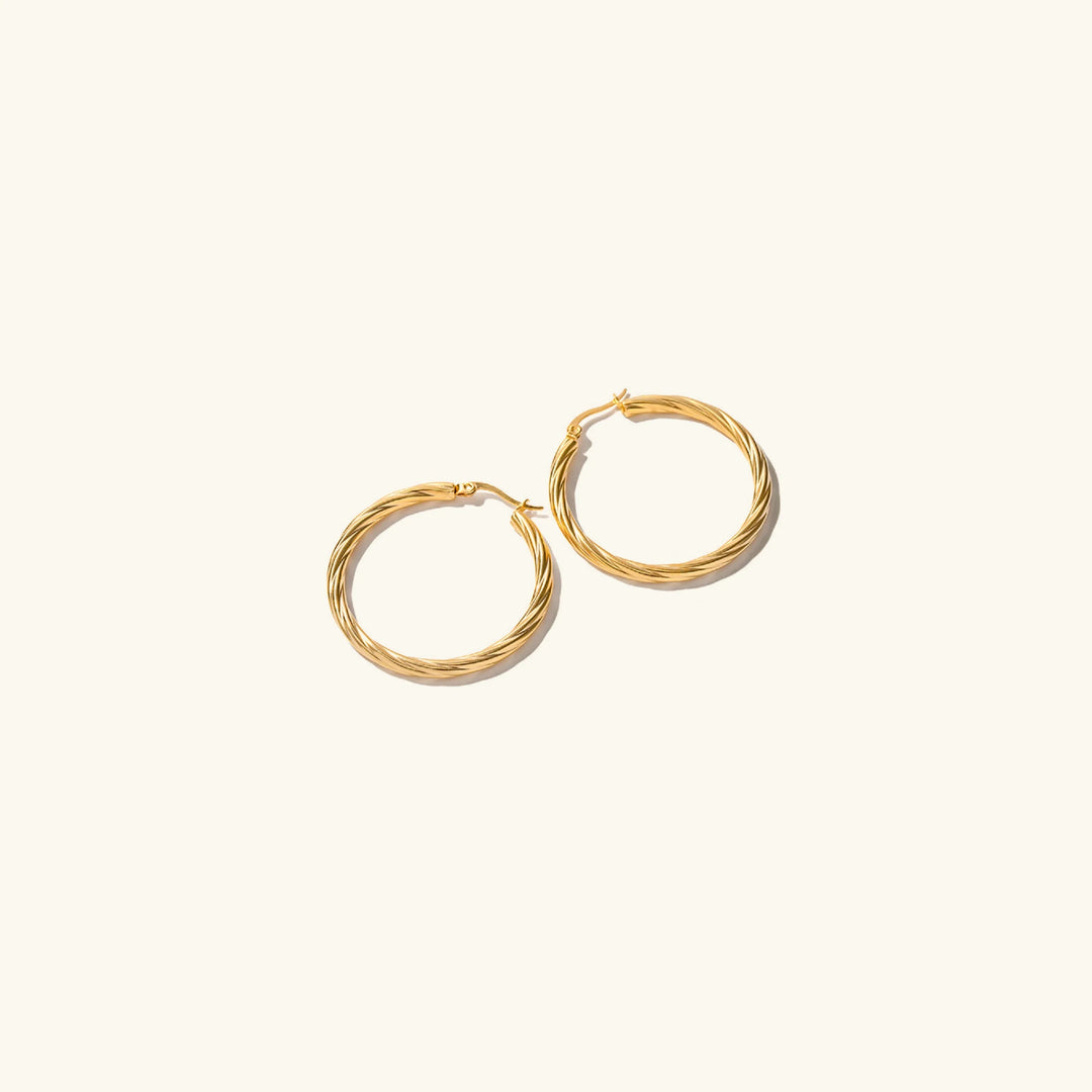 Gold-Plated Hoop Earrings Elevate Your Look with The Elegant