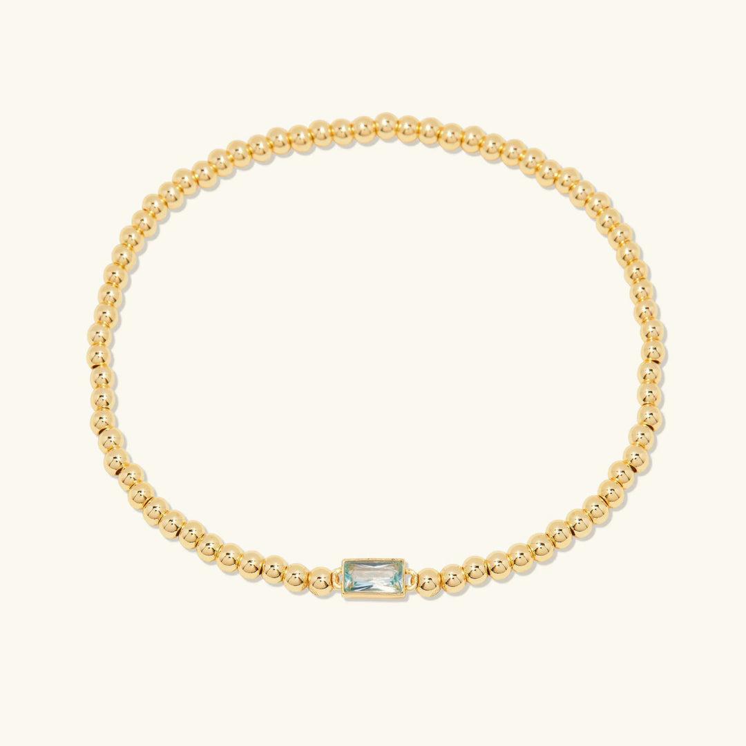 Gold-Plated Celine Birthstone Bracelet
