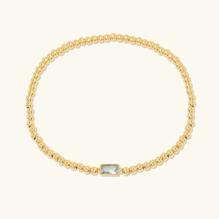 Gold-Plated Celine Birthstone Bracelet