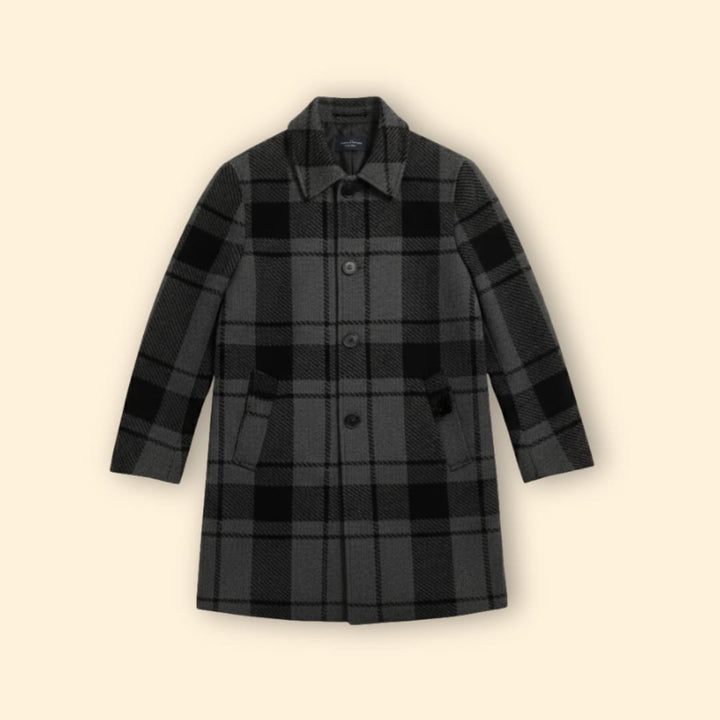 Men’s Coat with Notched Collar