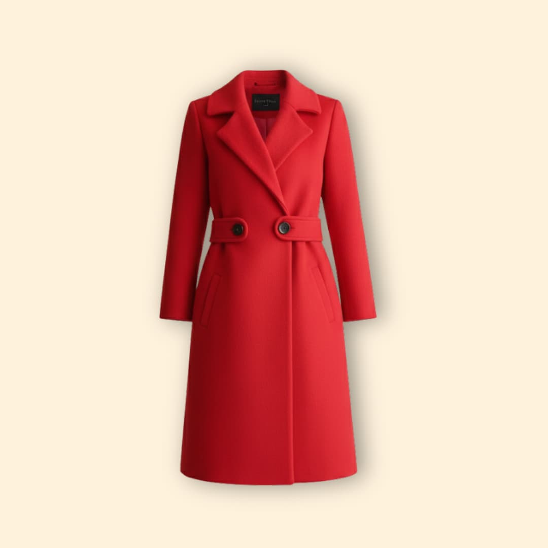Mid Length Buttoned Coat