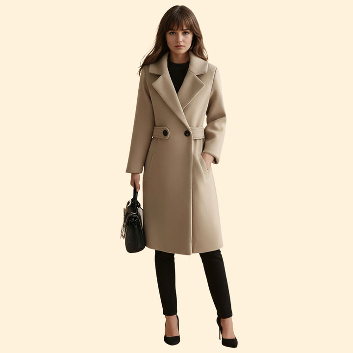 Mid Length Buttoned Coat