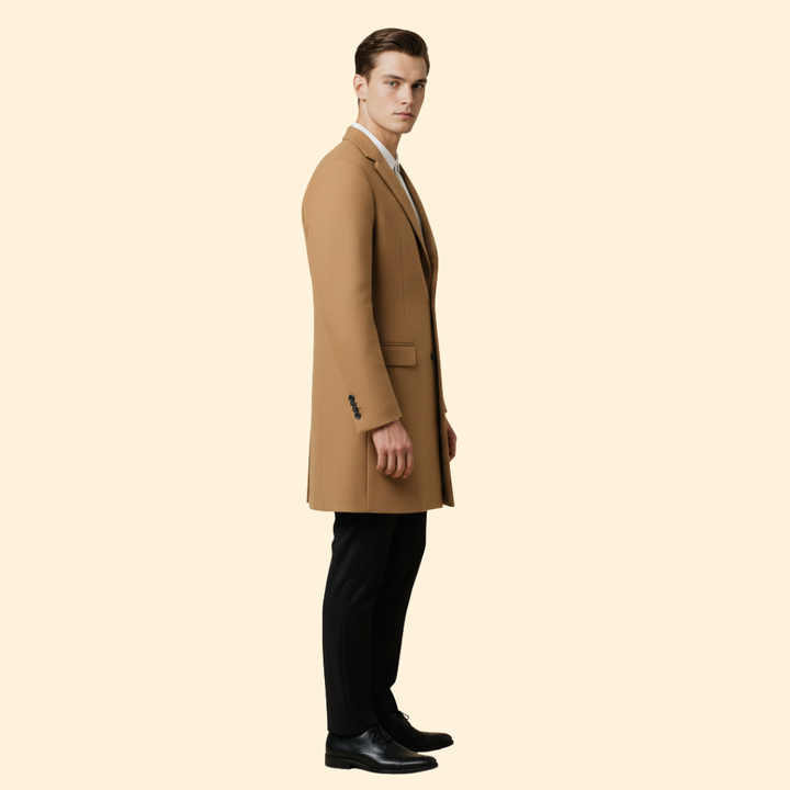 Minimalist Stand Collar Coat