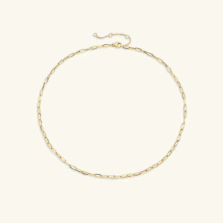 Gold-Tone Long Link Chain Necklace
