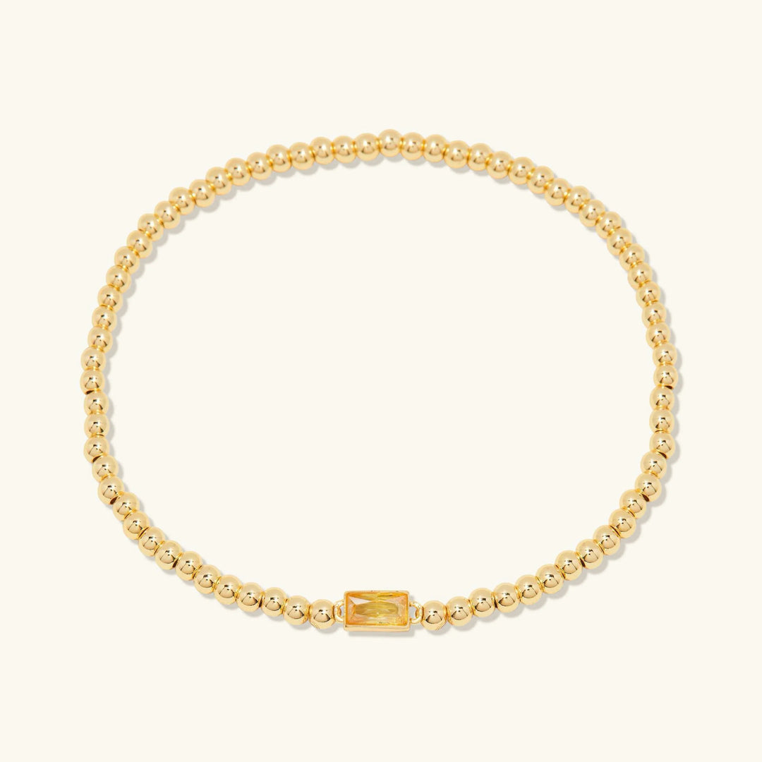 Gold-Plated Celine Birthstone Bracelet