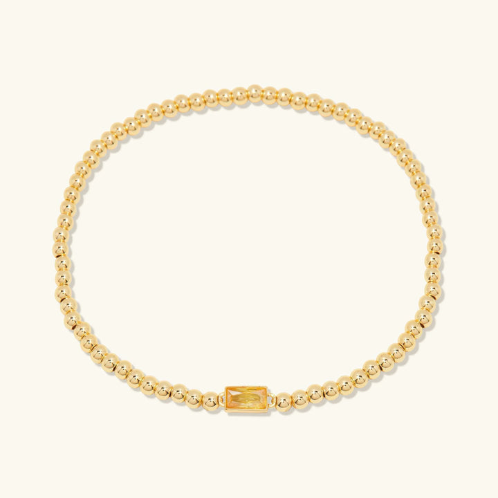 Gold-Plated Celine Birthstone Bracelet