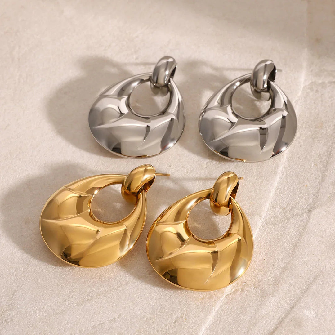 Gold-Plated Coralyn Hoop Earrings
