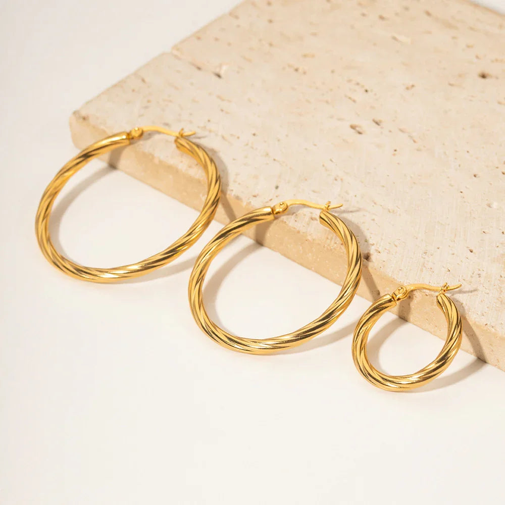 Gold-Plated Hoop Earrings Elevate Your Look with The Elegant