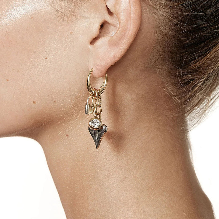 Gold-Plated Cubic Zirconia Drop Earrings for Women