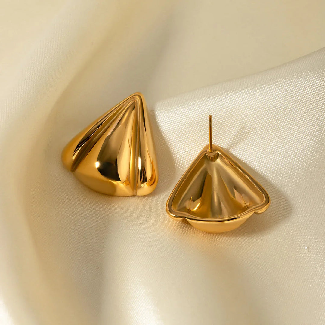 Gold-Plated Statement Earrings for Women