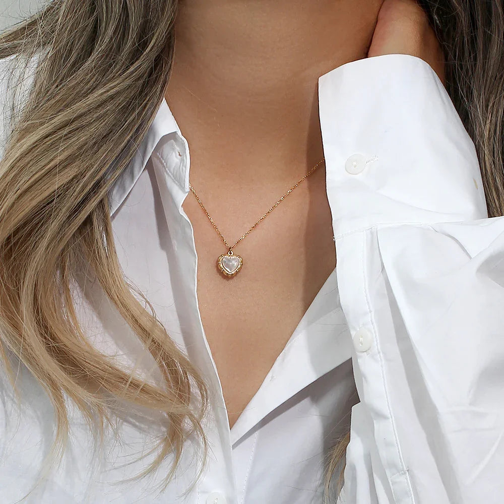 Gold-Plated Pearl Necklace For Women