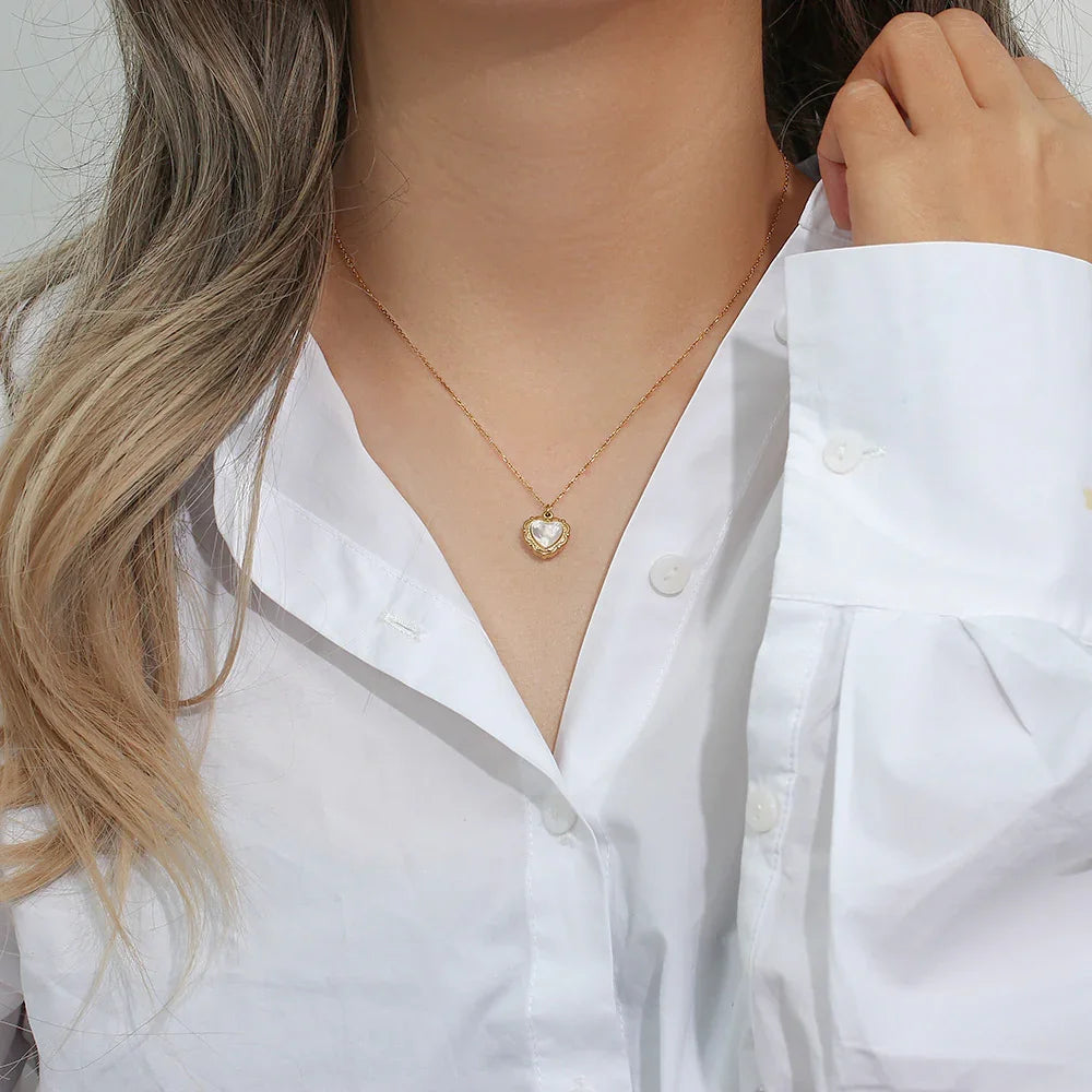 Gold-Plated Pearl Necklace For Women