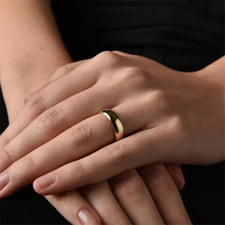 Gold-Plated Minimalist Band for Women