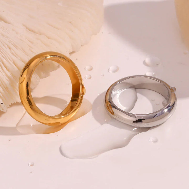 Gold-Plated Minimalist Ring For Women