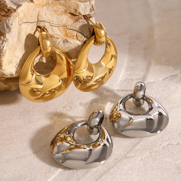 Gold-Plated Coralyn Hoop Earrings